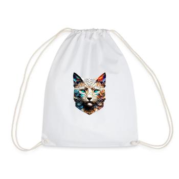 Chaton domestique Chaton Chat Propriétaire de chat de compagnie - Sac de sport léger - blanc - Devant