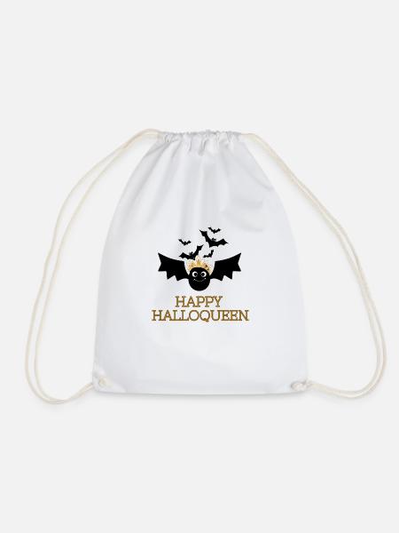Halloween HalloQueen Fledermaus Bat Woman - Turnbeutel - Weiß