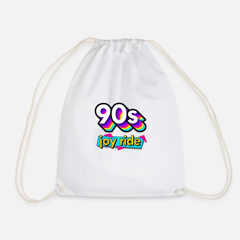 90s joy ride playful - Turnbeutel - Weiß