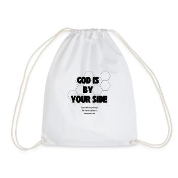 GOD IS BY YOUR SIDE - Turnbeutel - Weiß - Vorne