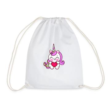 Unicorn Mythical Beast Unicorn Girl Unicorns - Drawstring Bag - white - Front