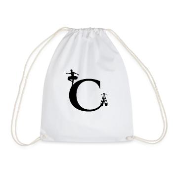 Buchstabe c Ballerina - Turnbeutel - Weiß - Vorne