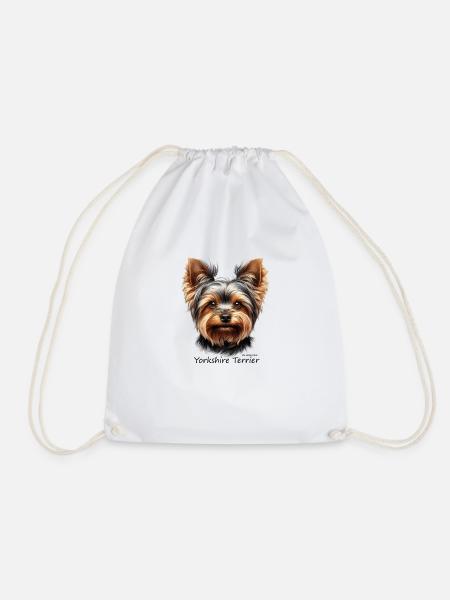 Yorkshire terrier - Turnbeutel - Weiß
