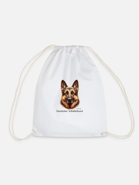 Deutscher Schäferhund - Turnbeutel - Weiß