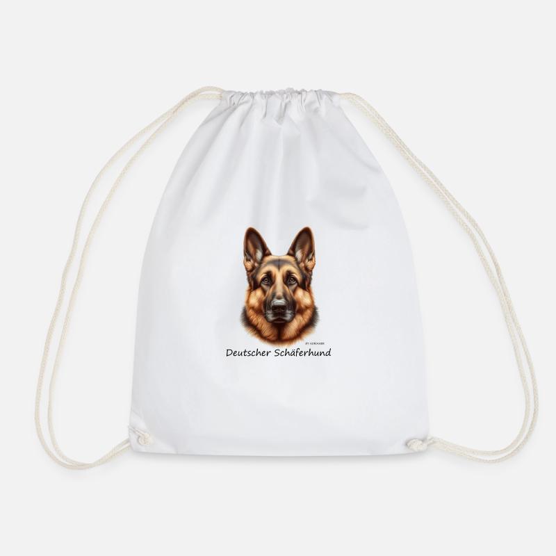 Deutscher Schäferhund - Turnbeutel - Weiß