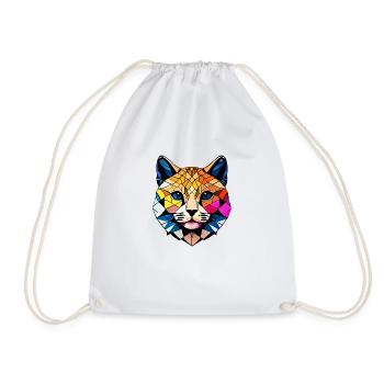 Chat, animal de compagnie, propriétaire de chat, chat domestique, chaton - Sac de sport léger - blanc - Devant