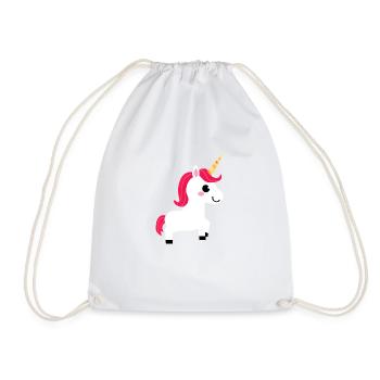 Unicorn Girl Unicorns Mythical Beast Unicorn - Drawstring Bag - white - Front