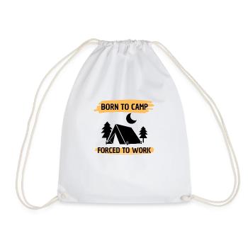 Camping Cadeau Caravane Camp Tentes Camping-car - Sac de sport léger - blanc - Devant