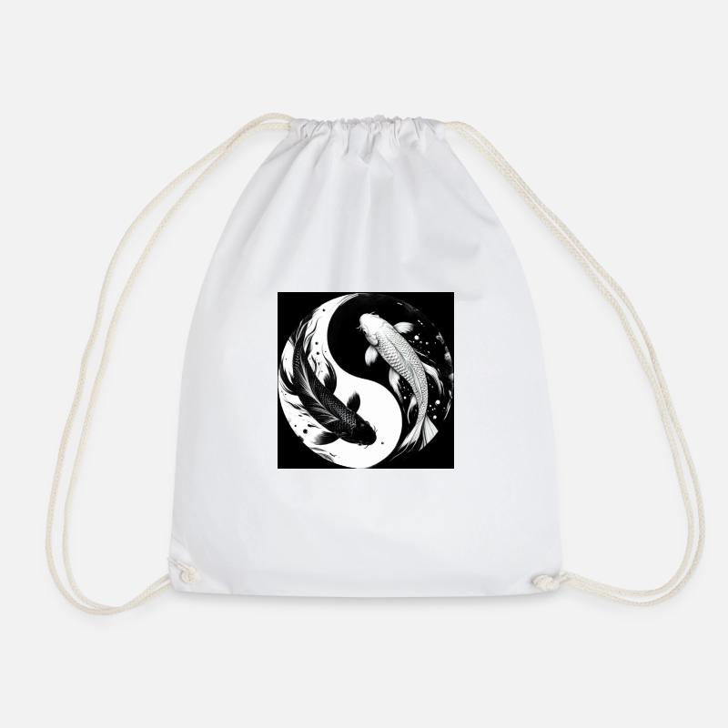 Yin und Yang - Turnbeutel - Weiß