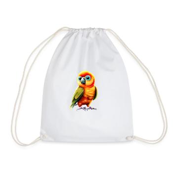 Budgie Bird Cockatiel Bird Owner - Drawstring Bag - white - Front