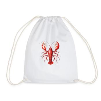 Homard rouge - Sac de sport léger - blanc - Devant