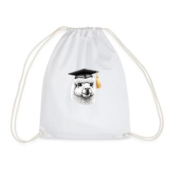 Baccalauréat Diplômé de l’école d’alpaga - Sac de sport léger - blanc - Devant
