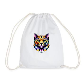 Domestic Cat, Cat Owner, Cat, Pet, Kitten - Drawstring Bag - white - Front