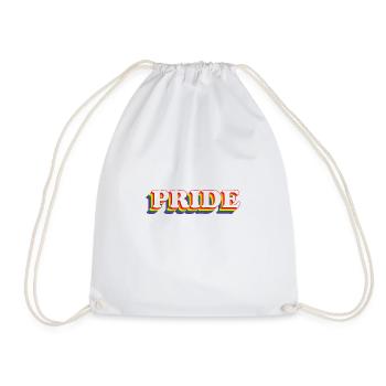 Rainbow Pride - Drawstring Bag - white - Front