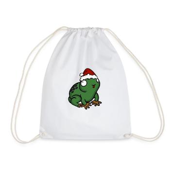 Grenouille de Noël - Sac de sport léger - blanc - Devant