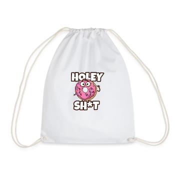 Holey Shit - Lustiges Donut-Wortspiel Humor - Donuts - Turnbeutel - Weiß - Vorne