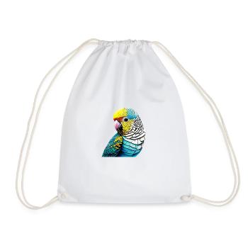 Perruche Oiseau Calopsitte Propriétaire d’oiseau - Sac de sport léger - blanc - Devant
