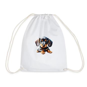 Teckel Chien Teckel Chiot Chien Propriétaire Chiens - Sac de sport léger - blanc - Devant