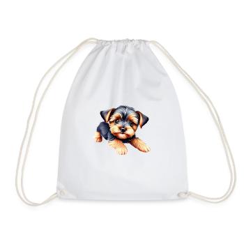 Yorkshire Terrier Chien Propriétaire Chien Chiot - Sac de sport léger - blanc - Devant