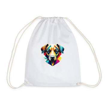 Dogs Labrador Retriever Dog Puppy Dog Graphic - Drawstring Bag - white - Front