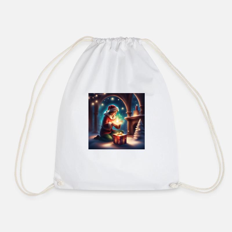 Christmas Wonderland - Drawstring Bag - white