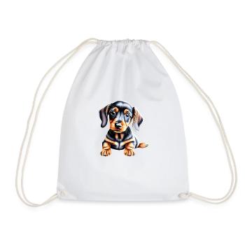 Dachshund Hund Dackelwelpe Hundehalter Hunde - Turnbeutel - Weiß - Vorne