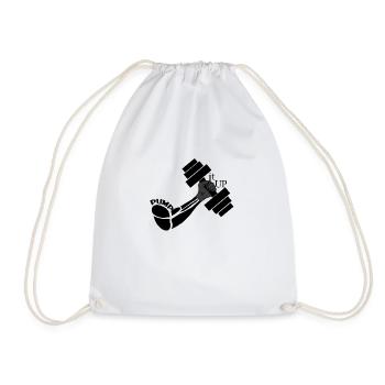 PUMP IT UP - The Original - Drawstring Bag - white - Front
