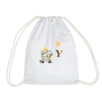 lettre y safari - Sac de sport léger - blanc - Devant