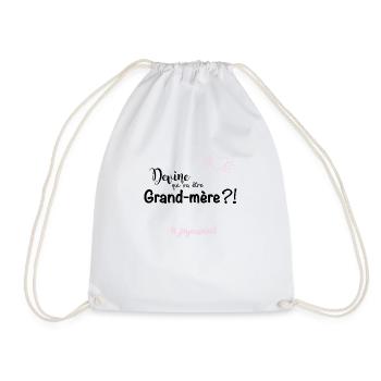 Devine qui va etre grand mere - Sac de sport léger - blanc - Devant