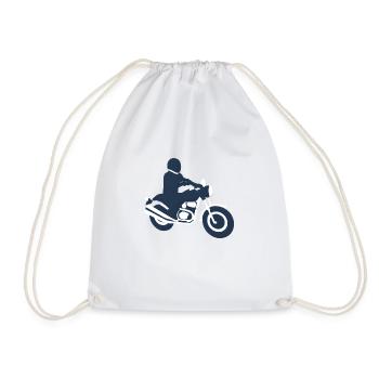 Moto Fan Moto Motard Motard Motard Motocross - Sac de sport léger - blanc - Devant