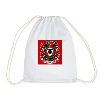 Funny Reindeer - Drawstring Bag - white - Front