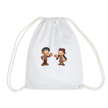 Enfants amérindiens - Sac de sport léger - blanc - Devant