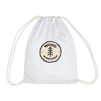 Wood Whisperer - Drawstring Bag - white - Front