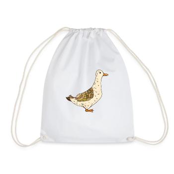 Ente - Turnbeutel - Weiß - Vorne
