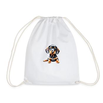Teckel Chien Teckel Chiot Chiens Propriétaire De Chien - Sac de sport léger - blanc - Devant