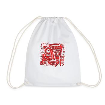 Graffiti Street Art Spray pochoir Vintage rétro - Sac de sport léger - blanc - Devant