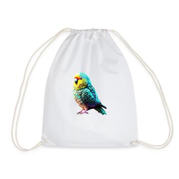 Perruche Oiseau Calopsitte Propriétaire d’oiseau - Sac de sport léger - blanc - Devant