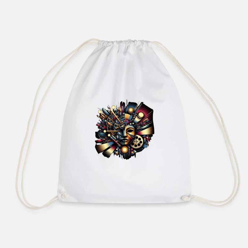 Phantom Of The Arts - Drawstring Bag - white