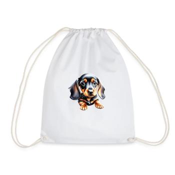 Dachshund, Dog, Dog Owner, Dachshund Puppy, Dogs - Drawstring Bag - white - Front