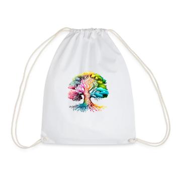 Tree of Life Celtic Tree of Life Meditation - Drawstring Bag - white - Front