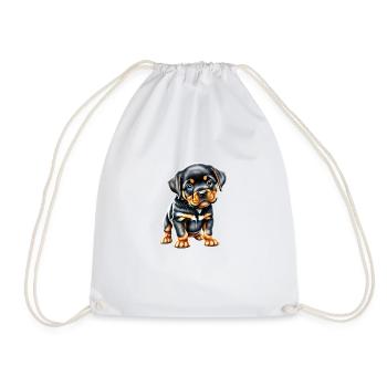 Rottweiler Chien Rottweiler Chiot Chiens Chien Chiot - Sac de sport léger - blanc - Devant