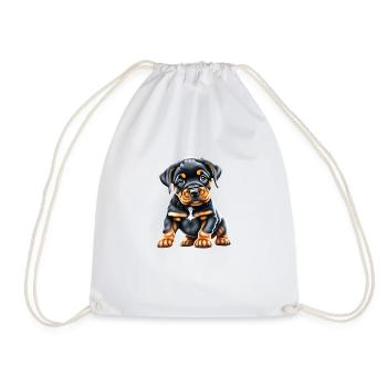 Rottweiler Chien Rottweiler Chiot Chiens Chien Chiot - Sac de sport léger - blanc - Devant