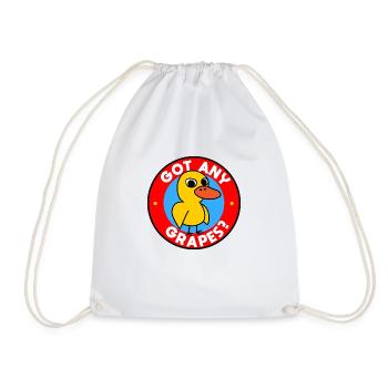 Got any Grapes? - Drawstring Bag - white - Front