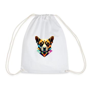 Dog Owner, German Shepherd Dog, Dog Owner, Dog - Drawstring Bag - white - Front
