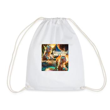 Beautiful mind - Drawstring Bag - white - Front
