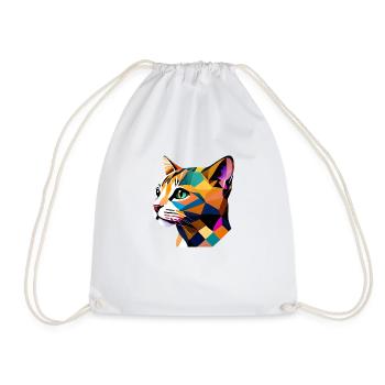 Chaton, Animal de compagnie, Chat domestique, Chat, Propriétaire de chat - Sac de sport léger - blanc - Devant