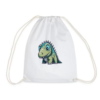 Friendly Dino - Drawstring Bag - white - Front