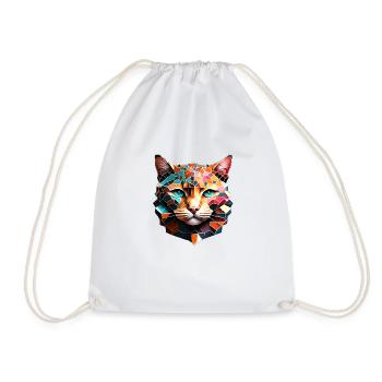 Chat, Propriétaire De Chat, Chat Domestique, Chaton, Animal De Compagnie - Sac de sport léger - blanc - Devant