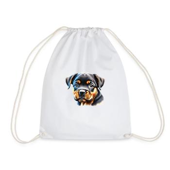Rottweiler Chien Rottweiler Chiot Chiens Chien Chiot - Sac de sport léger - blanc - Devant