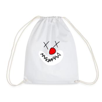 Clown - Turnbeutel - Weiß - Vorne